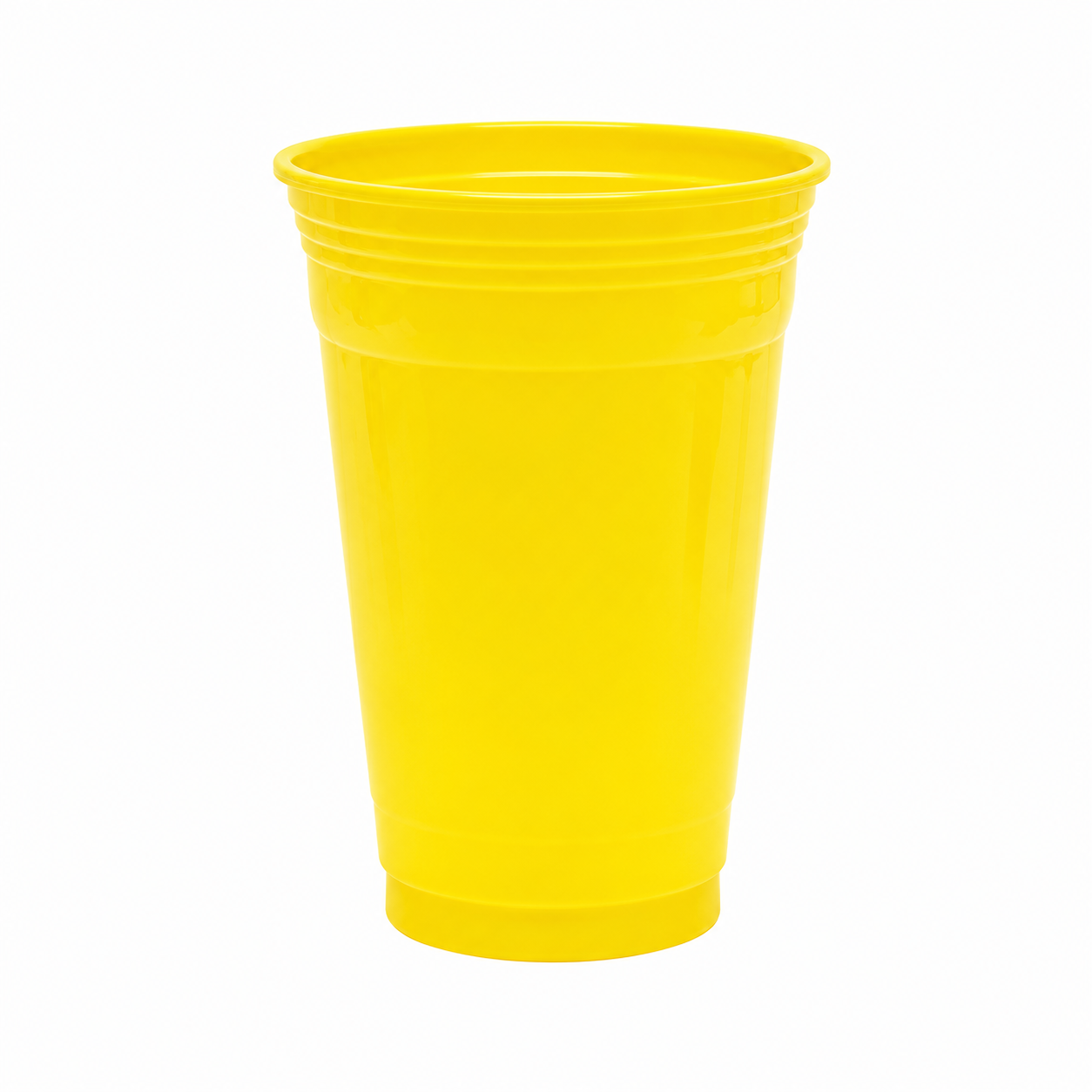 VASO PLASTICO AMARILLO 560ML X10U