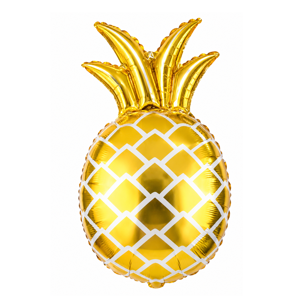 GLOBO METALIZADO PIÑA DORADA 68X73CM X1U