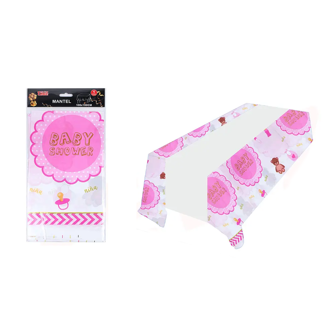MANTEL BABY SHOWER NIÑA X1U