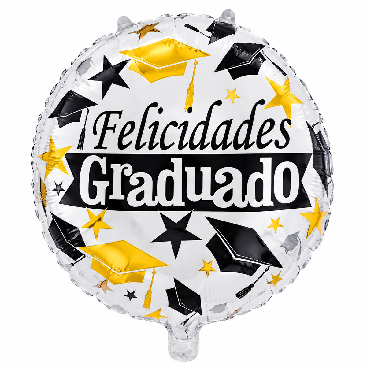 GLOBO METALICO FELICIDADES GRADUADO X1U