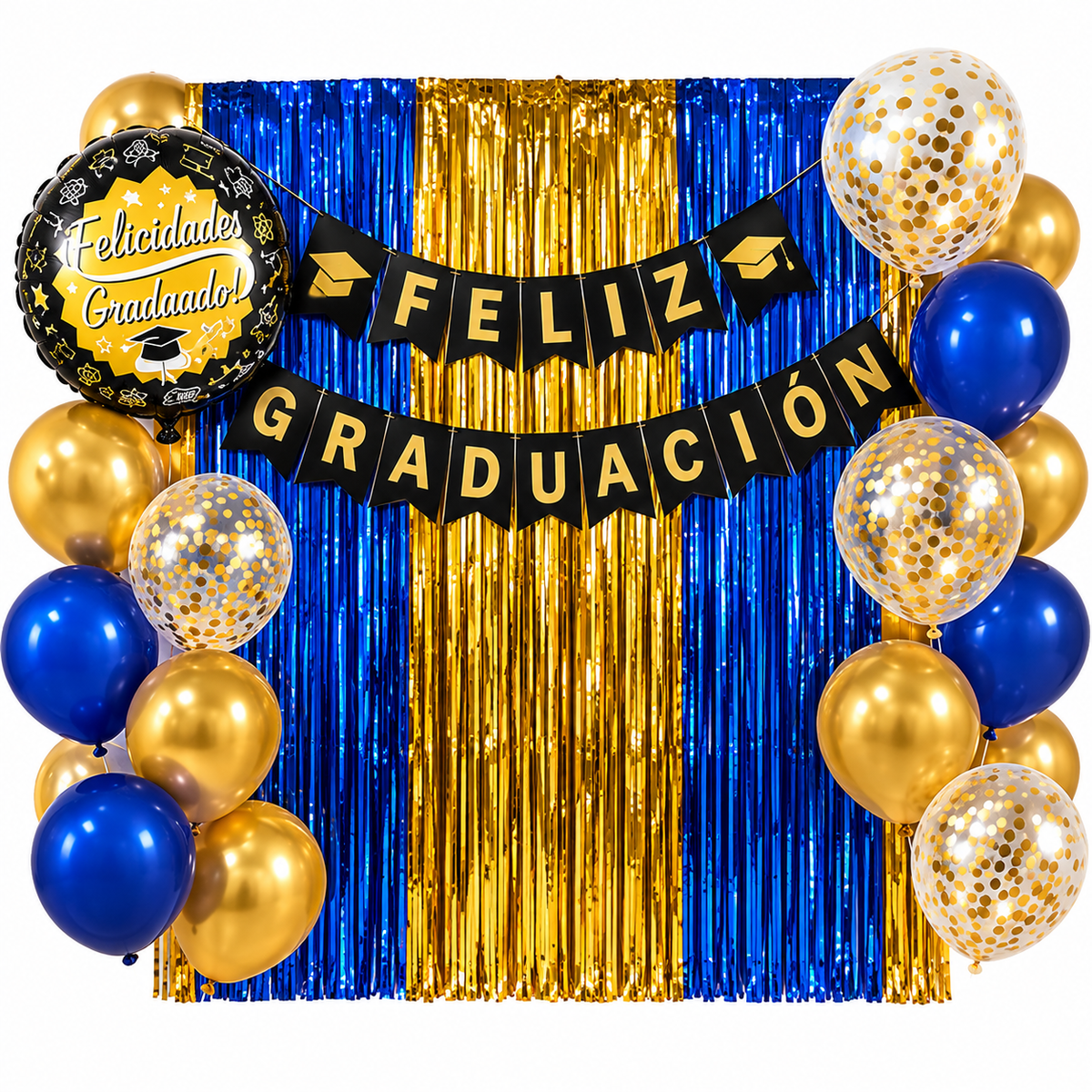 SET DE DECORACION "FELIZ GRADUACION" X9U