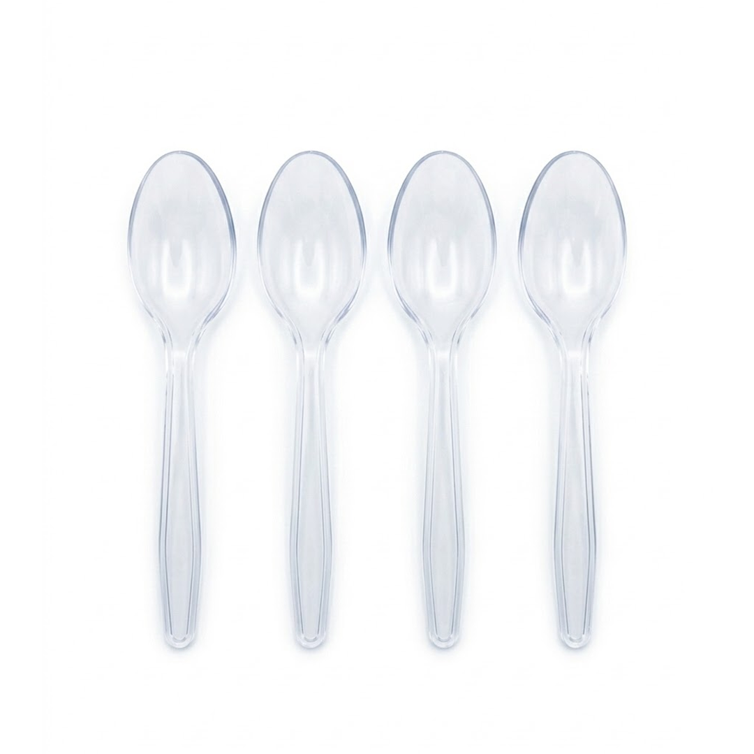 CUCHARAS TRANSPARENTE X20U