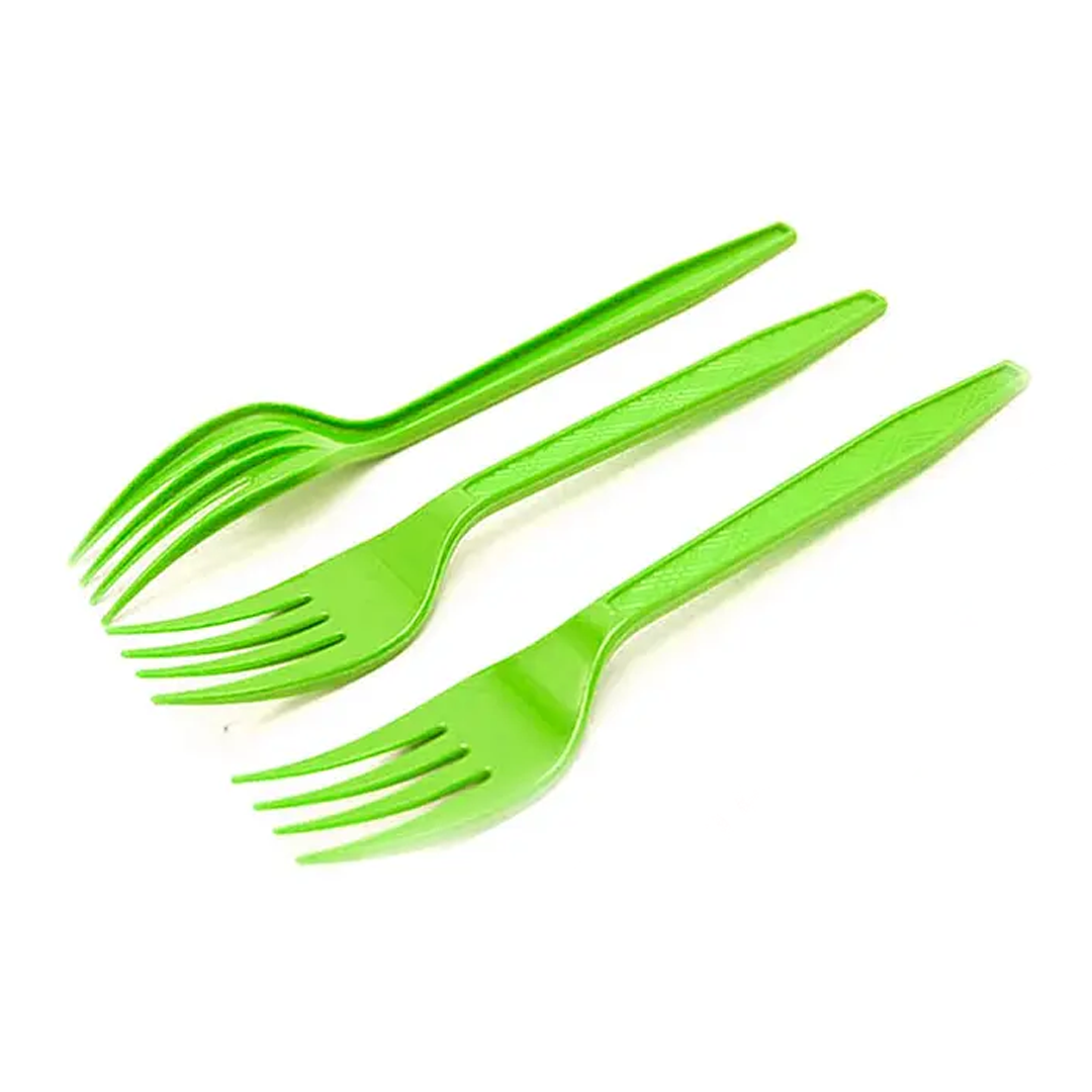 TENEDORES PLASTICO VERDE X20U