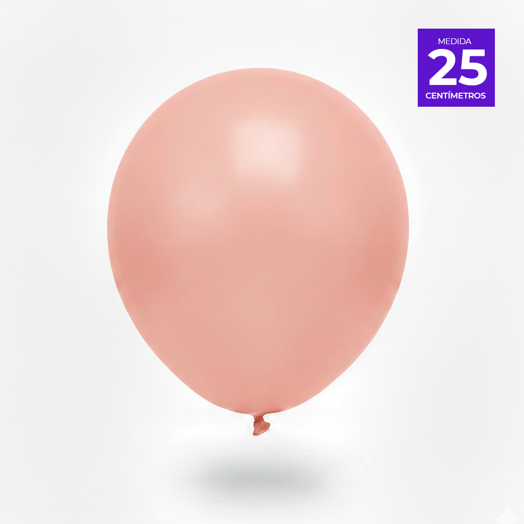 GLOBO LISO R10 X50U ROSADO CLARO