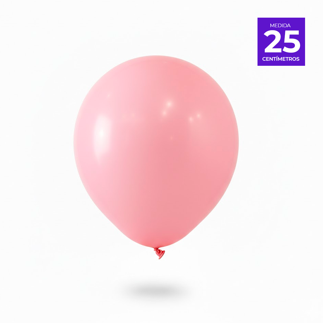 GLOBO LISO R10 X50U ROSADO