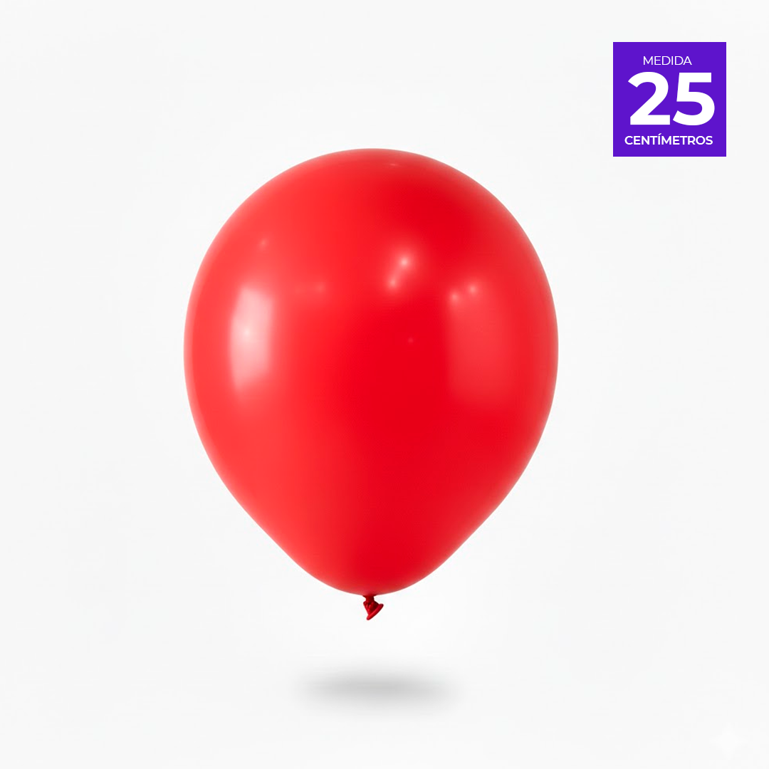 GLOBO LISO R10 X50U ROJO