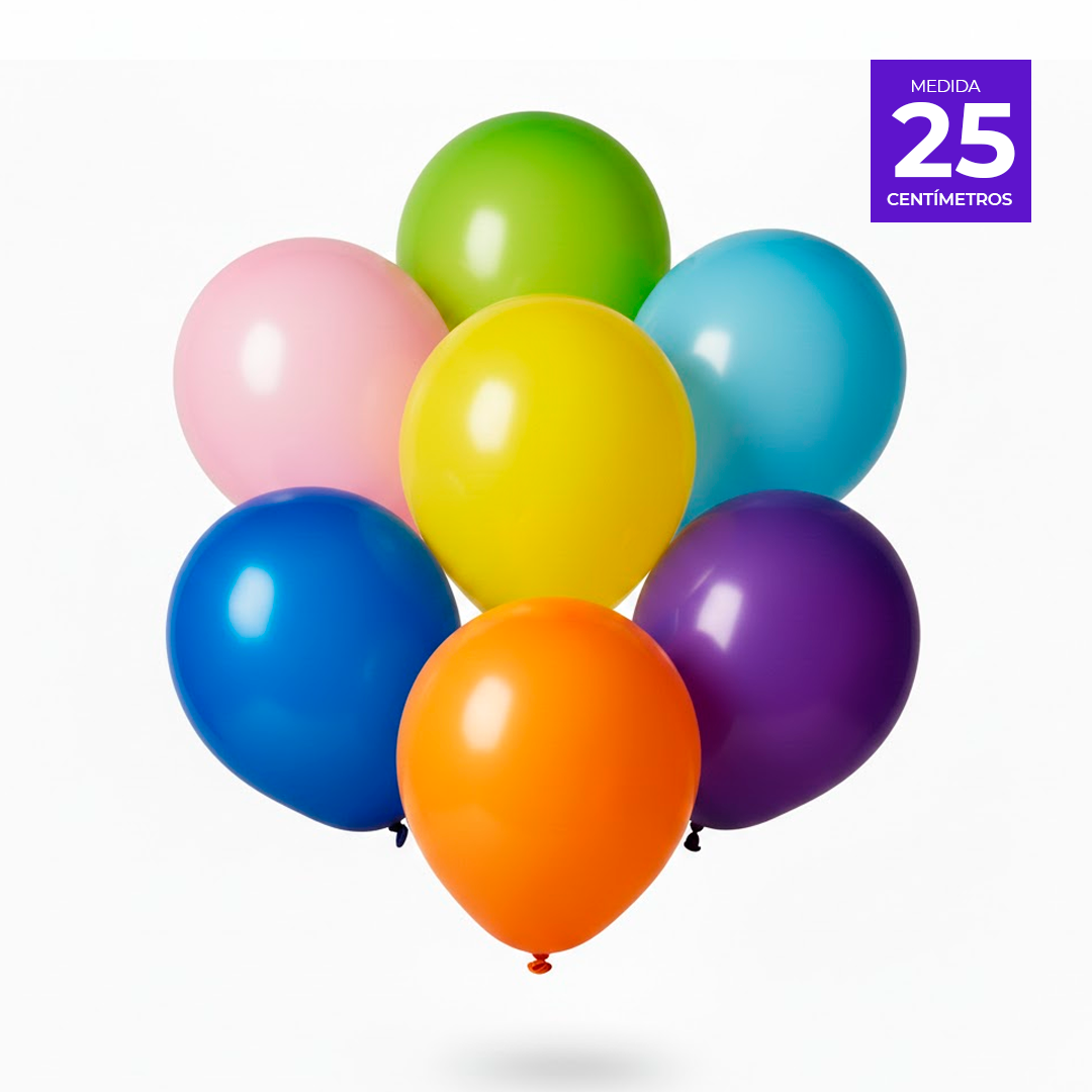 GLOBO LISO R10 X50U SURTIDOS