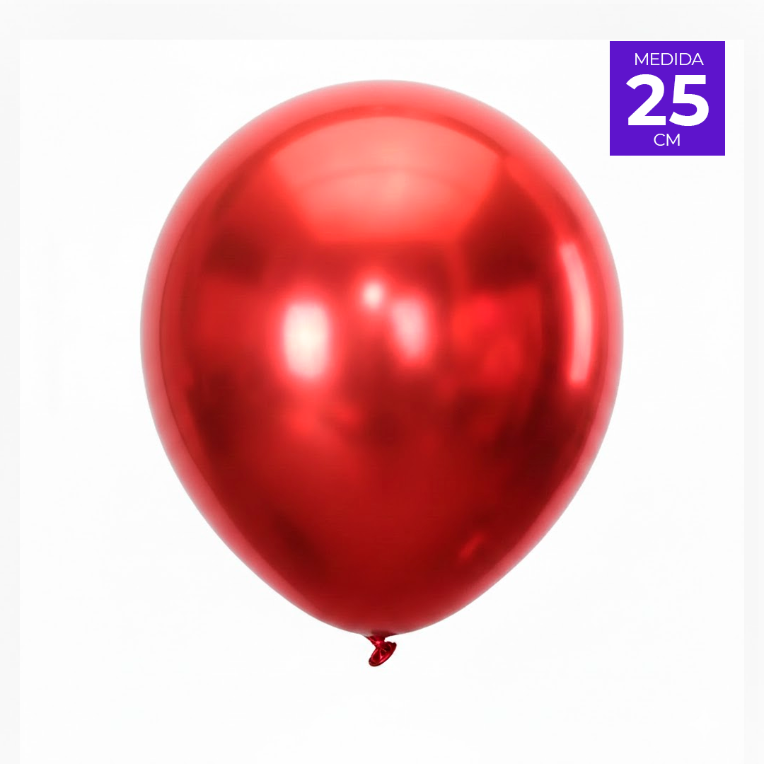 GLOBO PERLADO R10 X50U ROJO