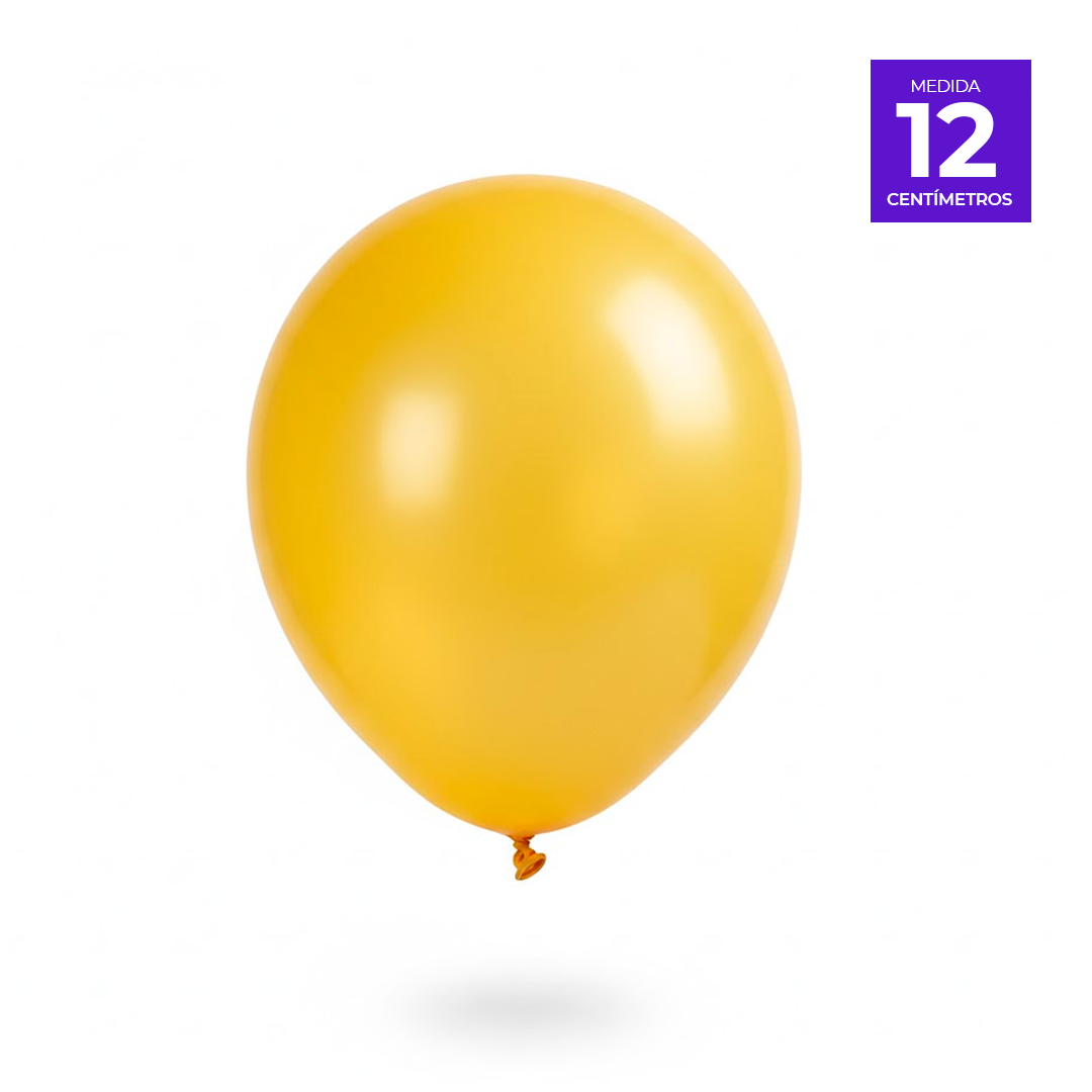 GLOBO LISO R5 X25U AMARILLO FUNNY