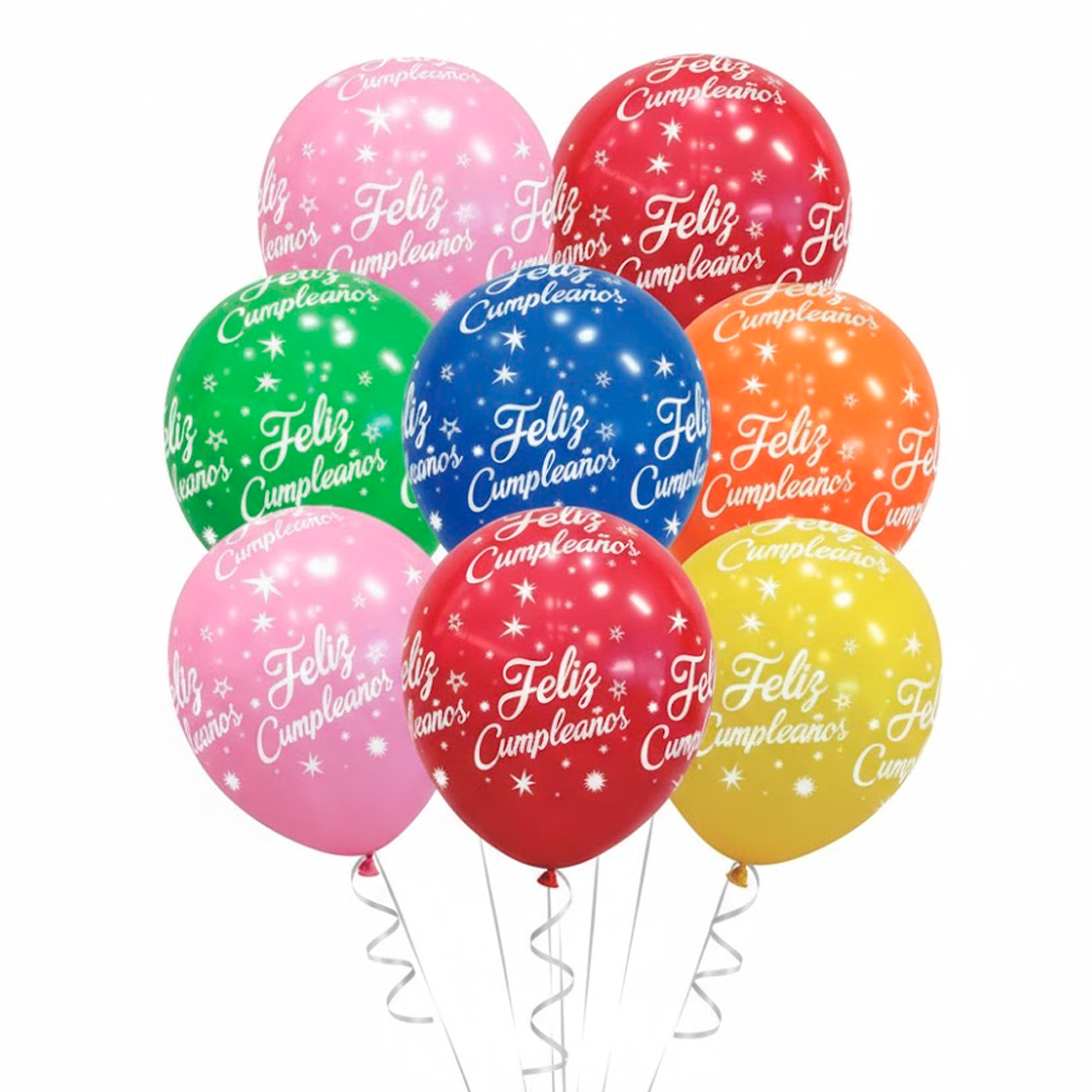 GLOBO ESTAMPADO X24U FELIZ CUMPLEAÑOS FUNNY