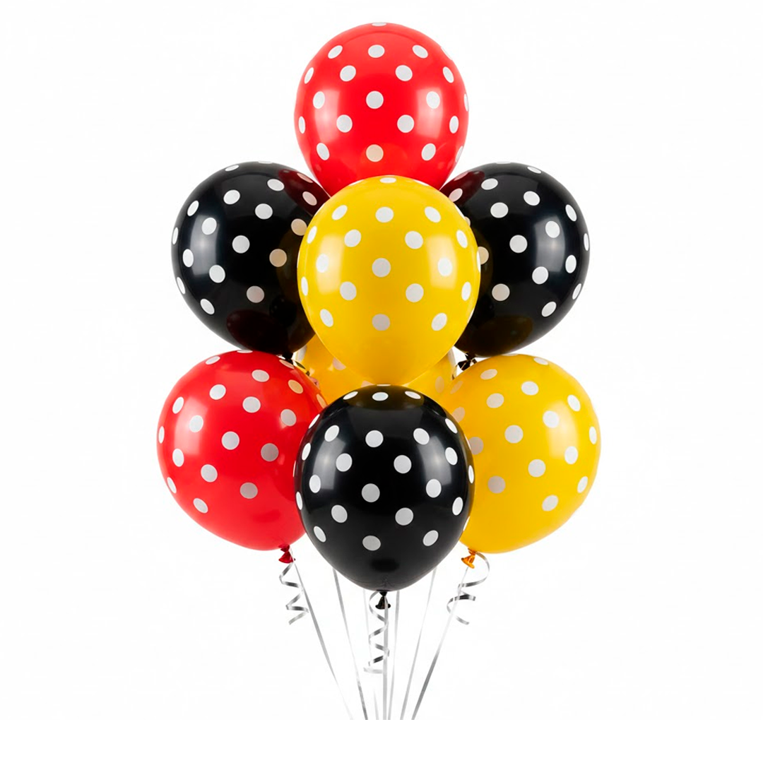 GLOBO POLKA X24U ROJO/NEGRO/AMARILLO FUNNY