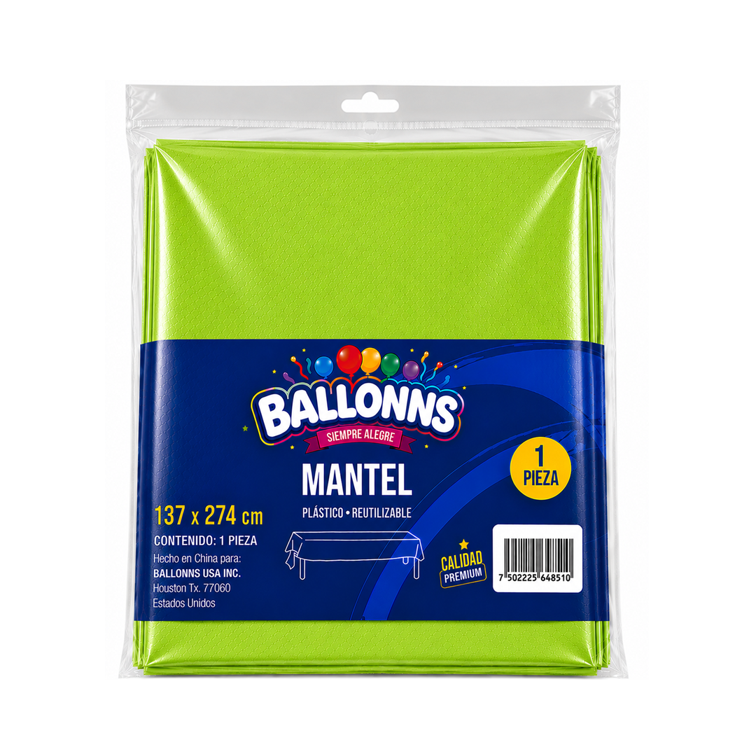 MANTEL PISTACHO 137X274CM X1U