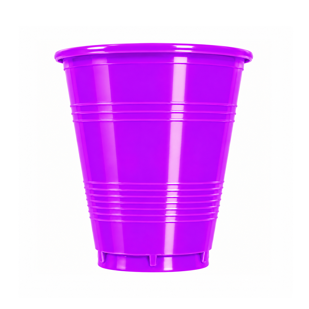 VASO 7 NEÓN MORADO X10U