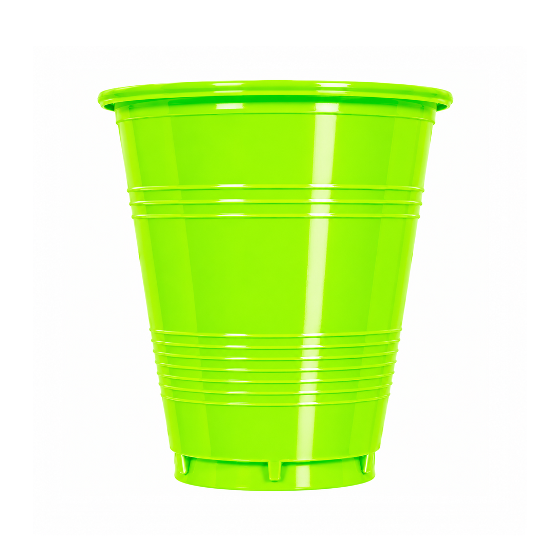 VASO 7 NEÓN VERDE X10U