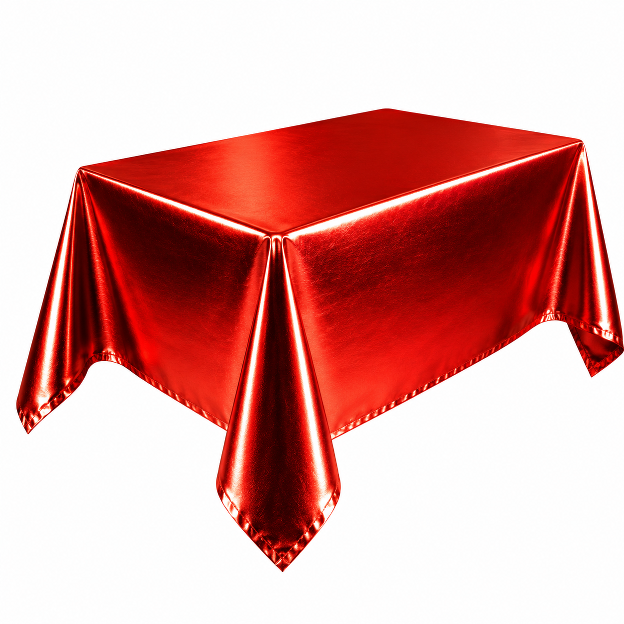 MANTEL METALICO ROJO 137X180CM X1U