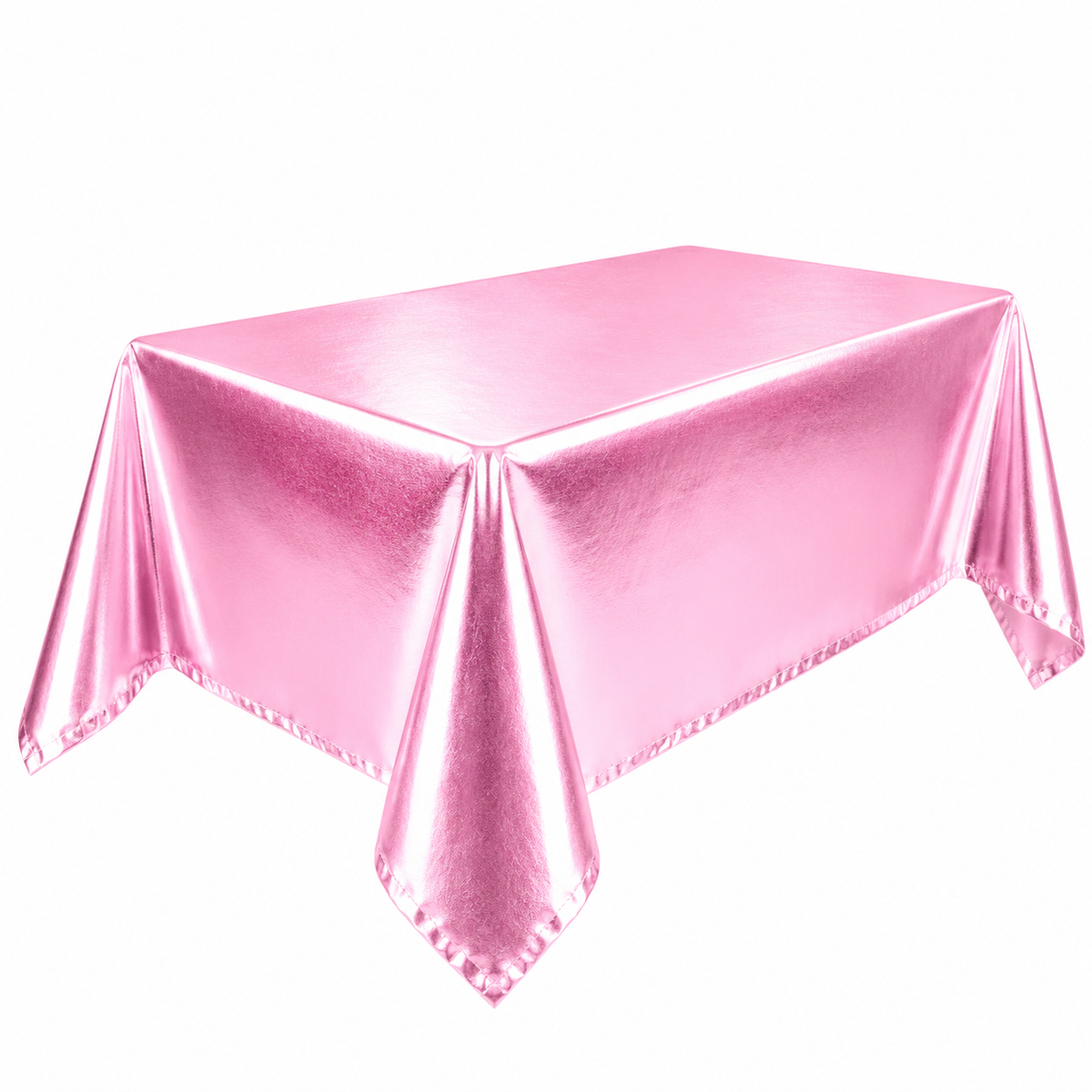 MANTEL METALICO ROSADO 137X180CM X1U