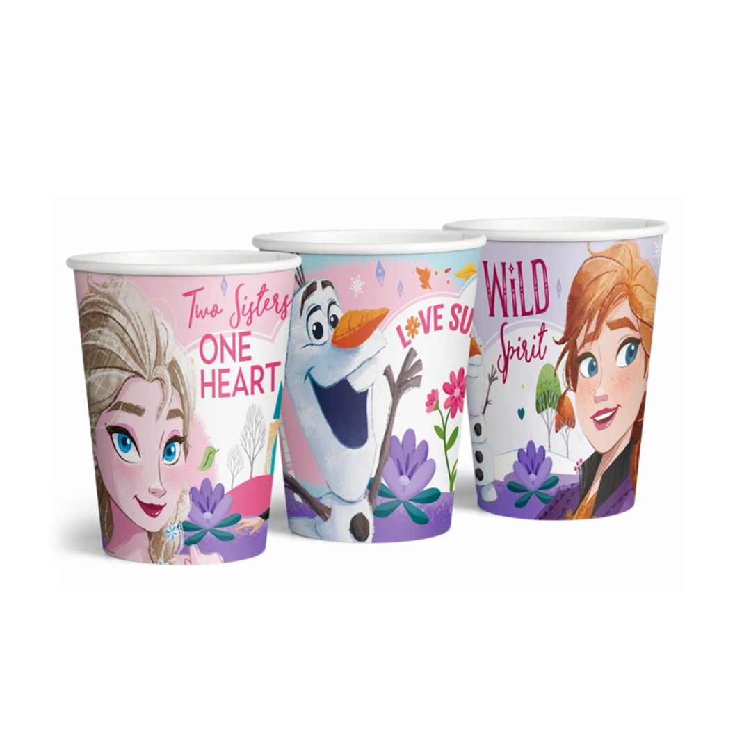 VASOS POLIPAPEL FROZEN 355CC X6U