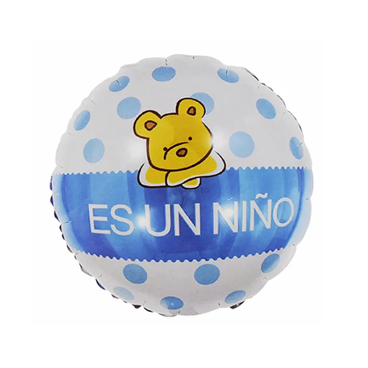 GLOBO METALICO PANTALLA ESCRIBIR OSITO ES NIÑO X1U