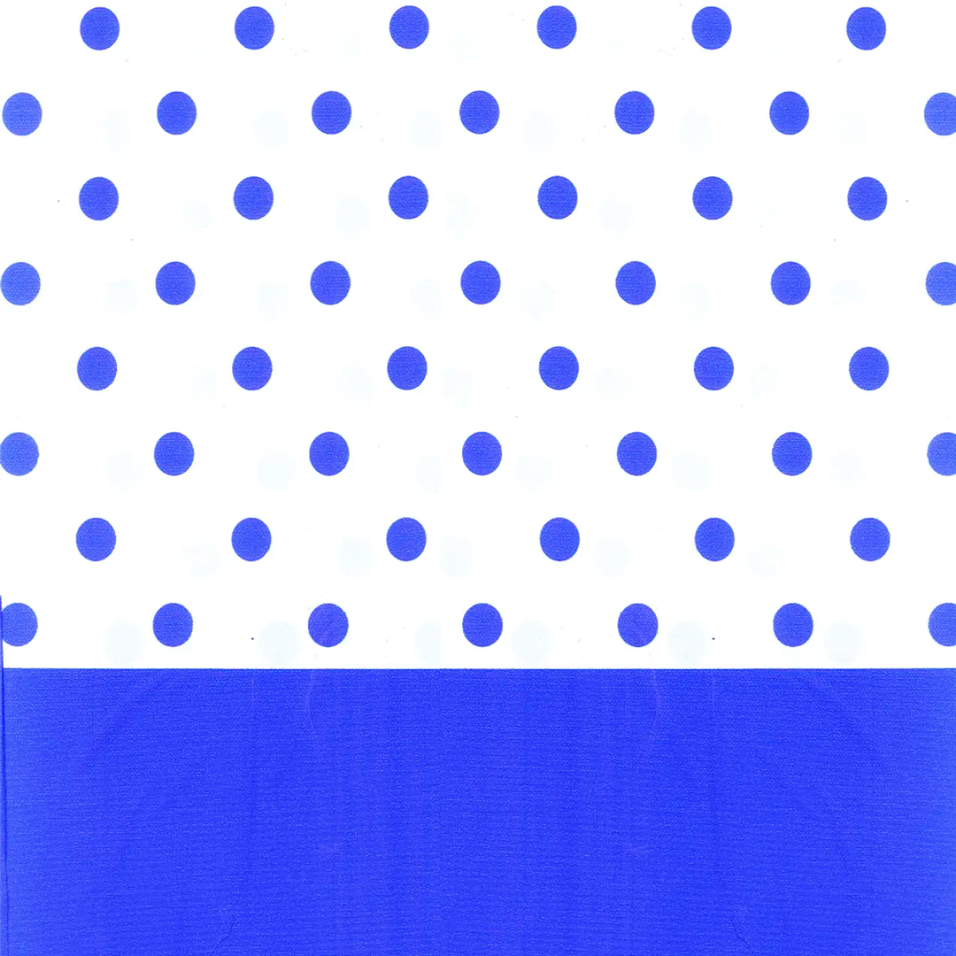MANTEL PLASTICO PUNTOS AZUL 137X174CM X1U