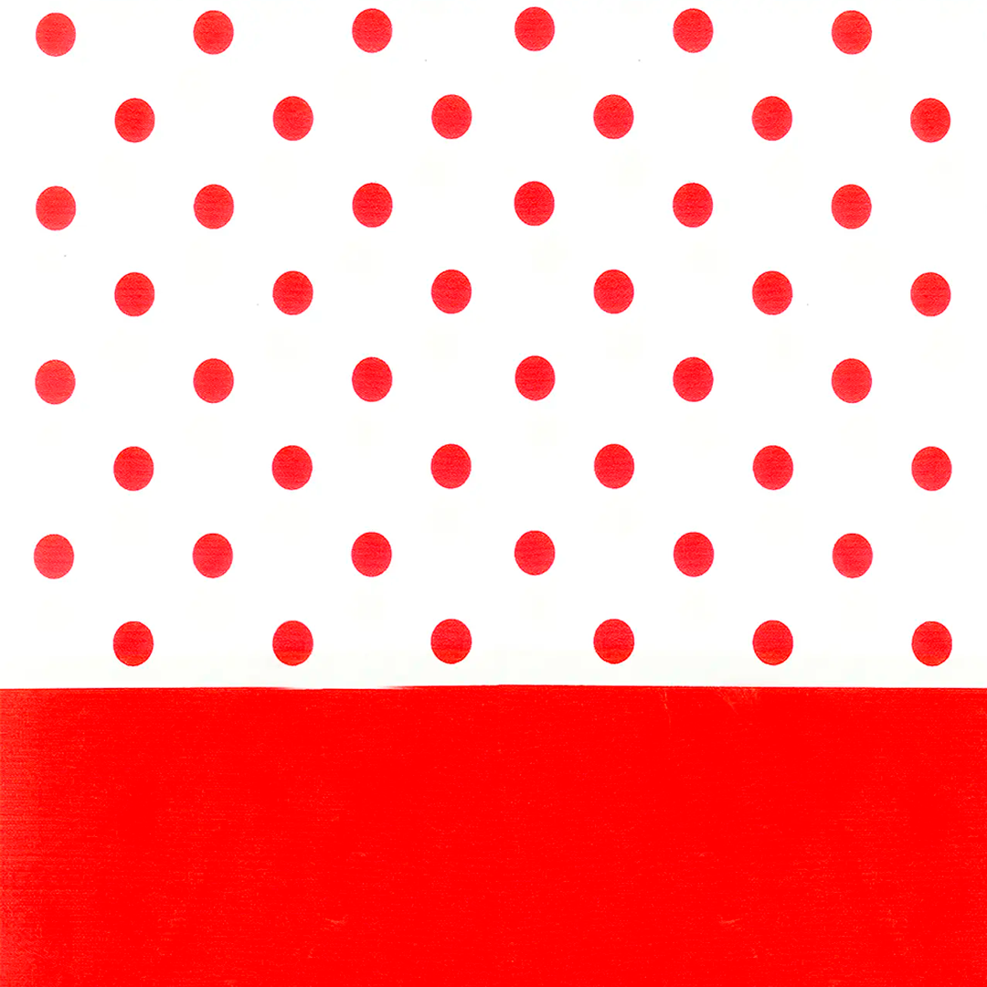 MANTEL PLASTICO PUNTOS ROJO 137X174CM X1U