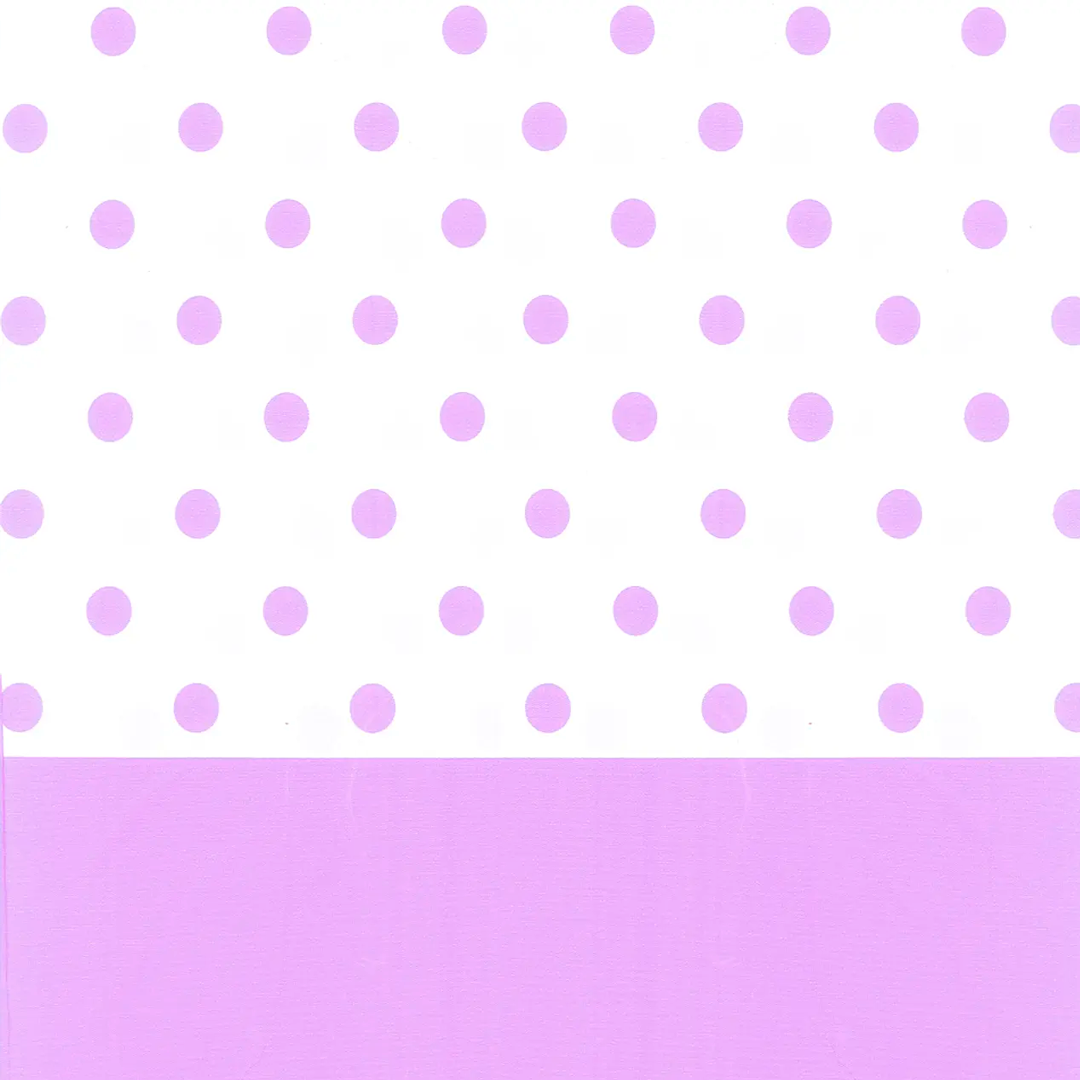 MANTEL PLASTICO PUNTOS LILA 137X174CM X1U