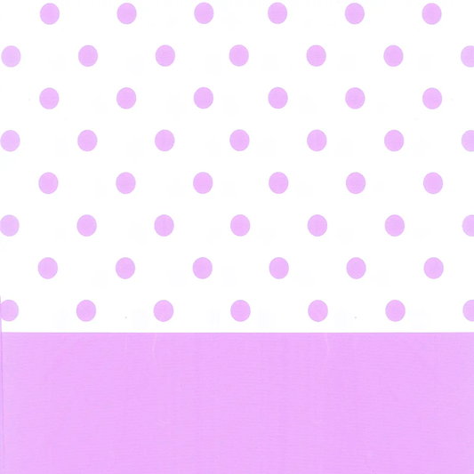 MANTEL PLASTICO PUNTOS LILA 137X174CM X1U