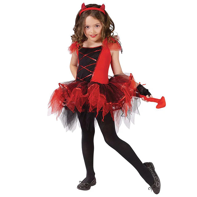 TRAJE DIABLITA NIÑA - DIFERENTES TALLAS