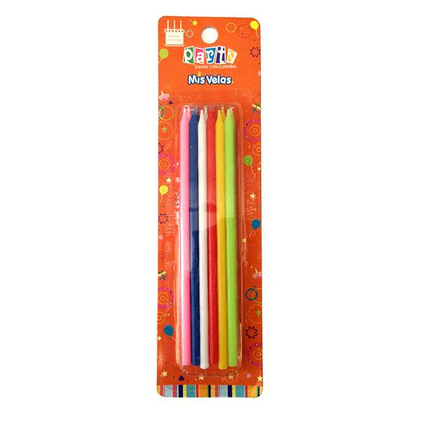 VELAS COLORES MIXTOS FLUOR X12U