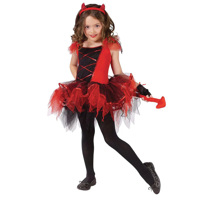 TRAJE DIABLITA NIÑA - DIFERENTES TALLAS