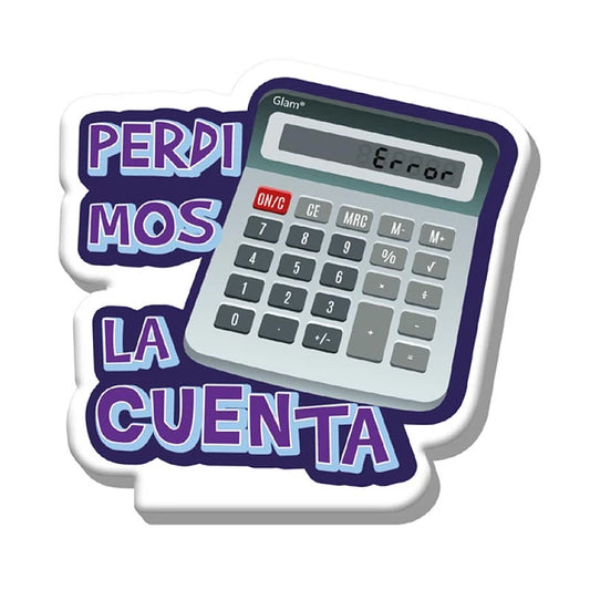 VELA FRASE "PERDIMOS LA CUENTA" CALCULADORA X1U