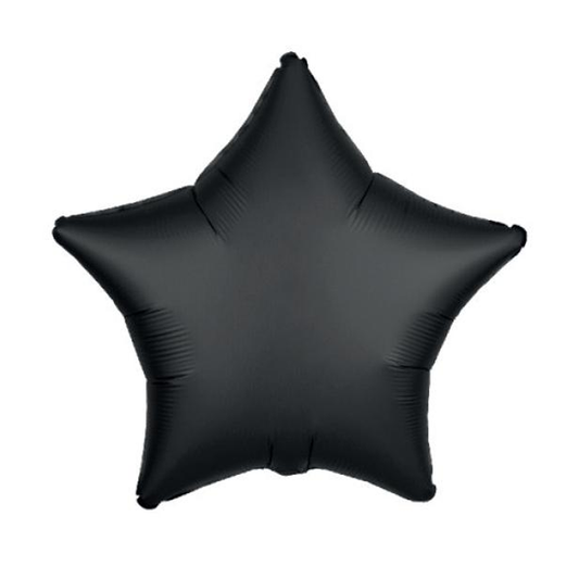 GLOBO METALICO ESTRELLA NEGRA 18" 45X45CM