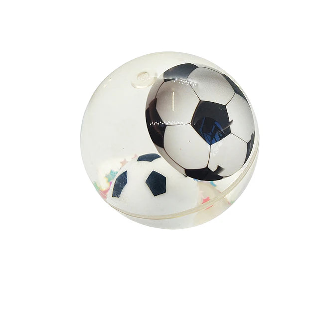 PELOTA FUTBOL TRANSPARENTE X1U