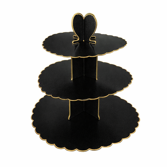 BANDEJA 3 NIVELES NEGRO B/DOR X1U