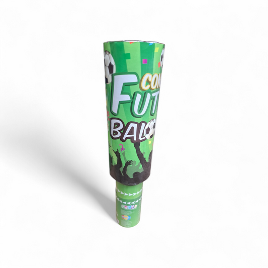 LANZA CONFETTI FUTBOL 40CM X1U