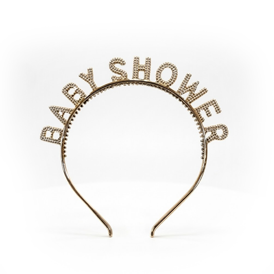CINTILLO MET BABY SHOWER DORADO X1U