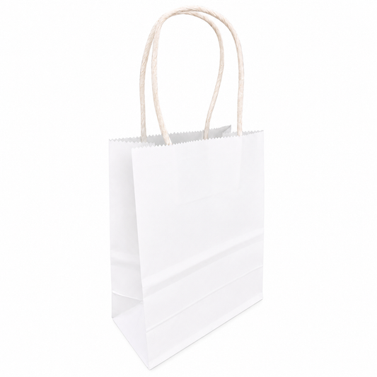 BOLSA REGALO KRAFT BLANCO 15X21X8 X1 UNI