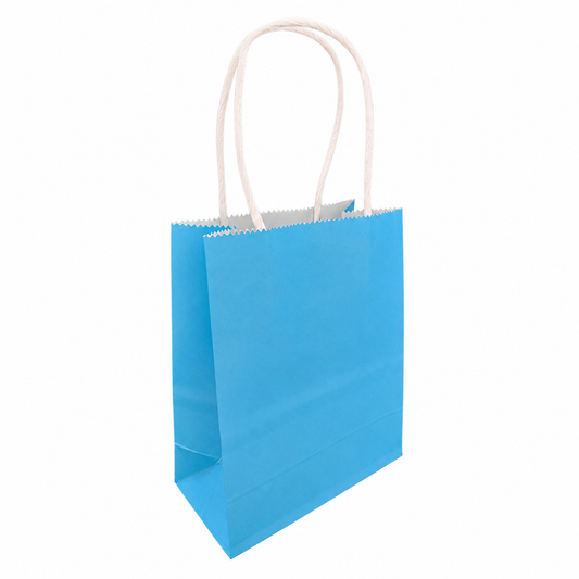 BOLSA REGALO KRAFT CELESTE 15X21X8 X1 UNI