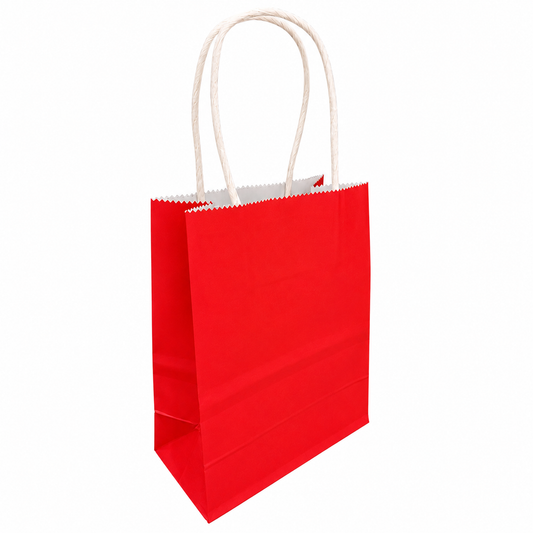 BOLSA REGALO KRAFT ROJO 15X21X8 X1 UNI