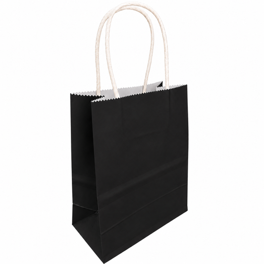 BOLSA REGALO KRAFT NEGRO 15X21X8 X1 UNI