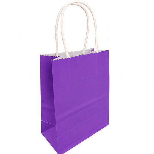 BOLSA REGALO KRAFT MORADO 15X21X8 X1 UNI