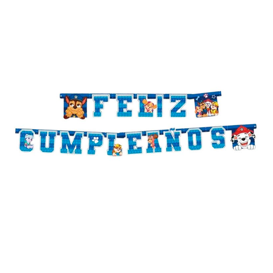 GUIRNALDA FELIZ CUMPLEAÑOS PAW PATROL 1.6M X1U