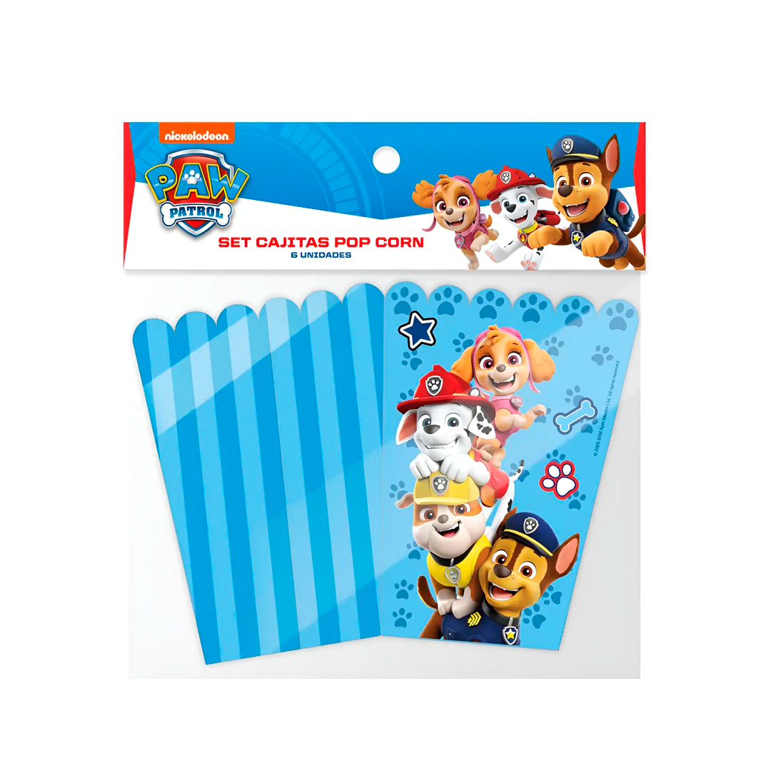 CAJITAS POP CORN PAW PATROL X6U