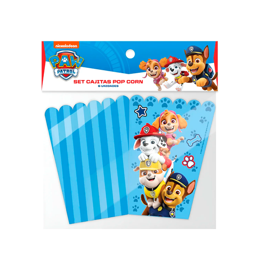 CAJITAS POP CORN PAW PATROL X6U