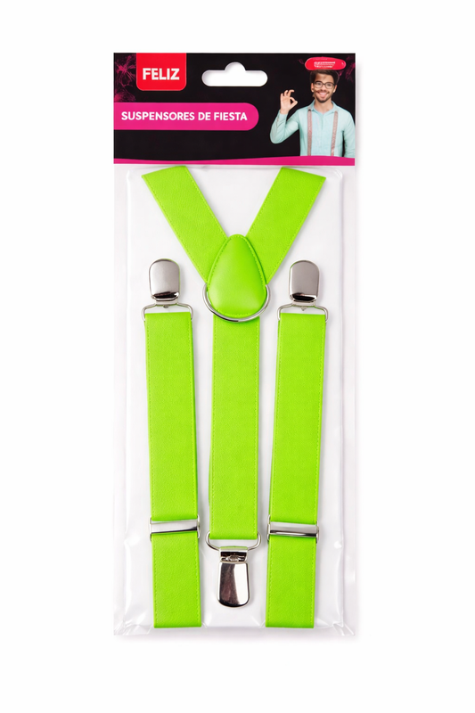 SUSPENSORES FLUOR VERDE X1U