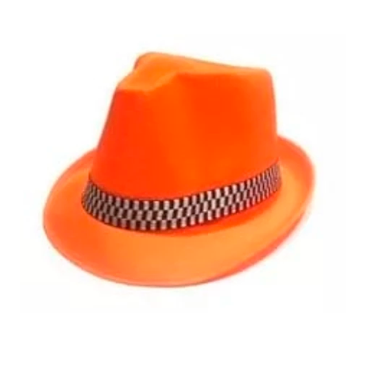 SOMBRERO GUAPO TELA FLUOR ECO NARANJO
