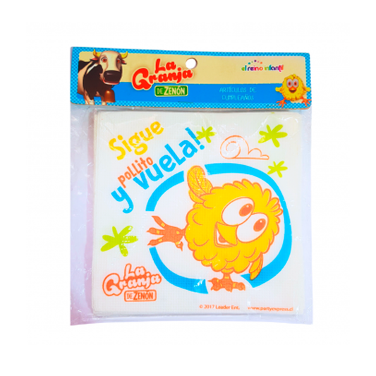 SERVILLETAS LA GRANJA DE ZENON POLLITO X12U