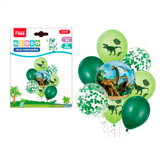 GLOBOS DINOSAURIO INF. PARTY X12U