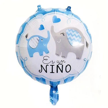 GLOBO METÁLICO "ES NIÑO" 45CM X1U