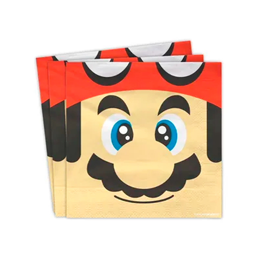 SERVILLETA MARIO BROS X12U