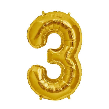 GLOBO N°3 DORADO 40" X1U